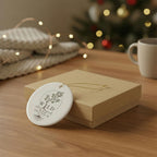 Wild Olive Branch - Ceramic Decoration Ornament, (1pc)
