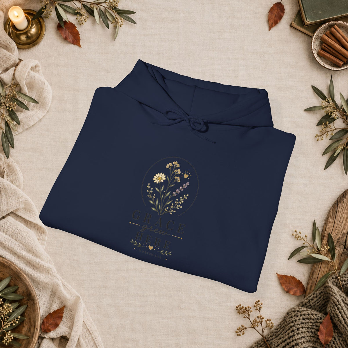 Grace Grew Here- Wild Root Hoodie