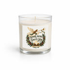 Good News Of Great Joy  Clear Glass Candle 12.5oz