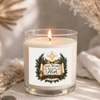 The Word Became Flesh Clear Glass Candle 12.5oz