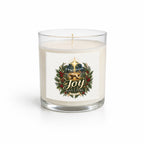 Joy Has Come Clear Glass Candle 12.5oz