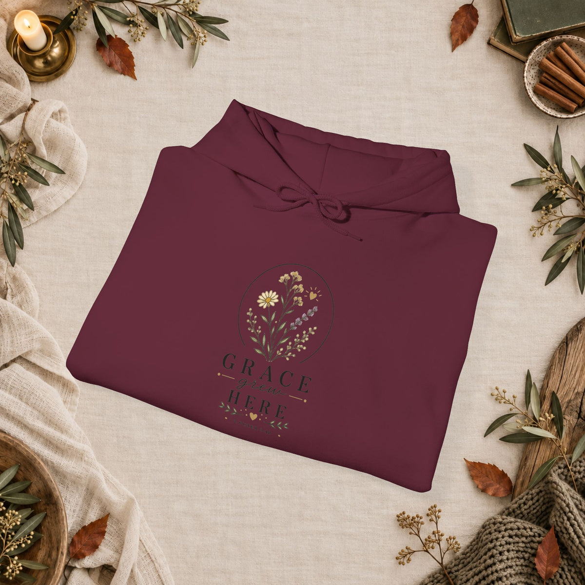 Grace Grew Here- Wild Root Hoodie