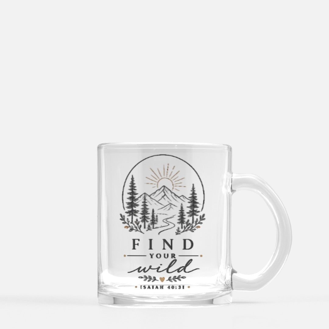 Find Your Wild Glass Mug