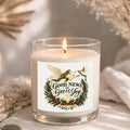 Good News Of Great Joy  Clear Glass Candle 12.5oz
