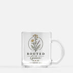 Rooted In Grace Glass Mug