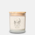 Peace Like A River Candle Frosted Glass (Hand Poured 11 oz)