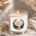 His Presence Is Our Peace  Clear Glass Candle 12.5oz