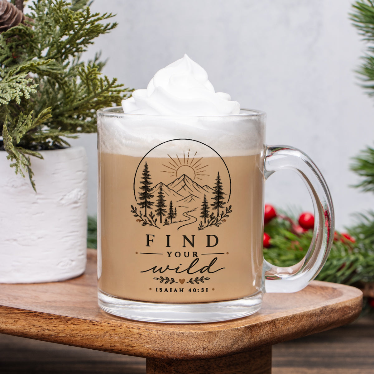 Find Your Wild Glass Mug