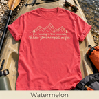 Mercy Sets Me Free T-shirt in Watermelon, labeled Watermelon