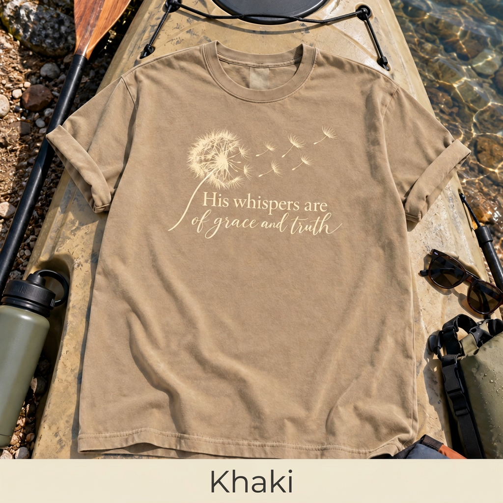 Whispers Khaki labeled mockup